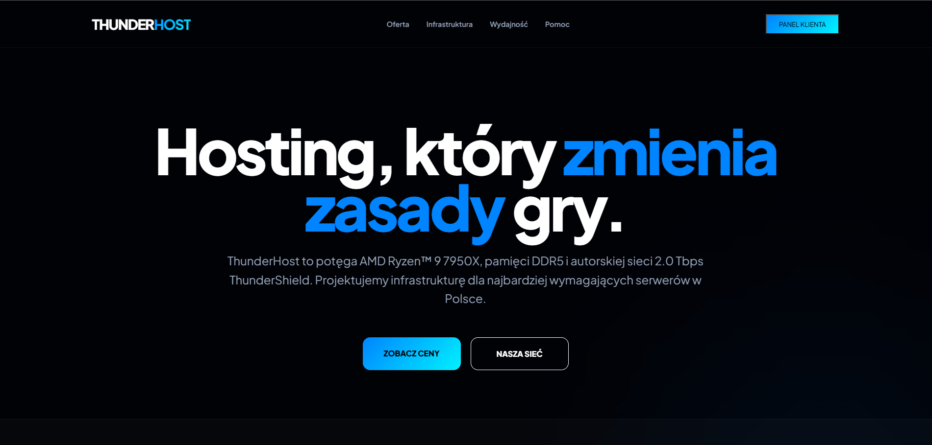 ThunderHost.eu - Hosting Serwerów